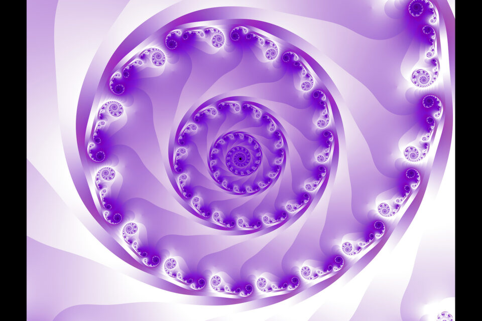 un point d'origine fractal produit des branches à l'infini