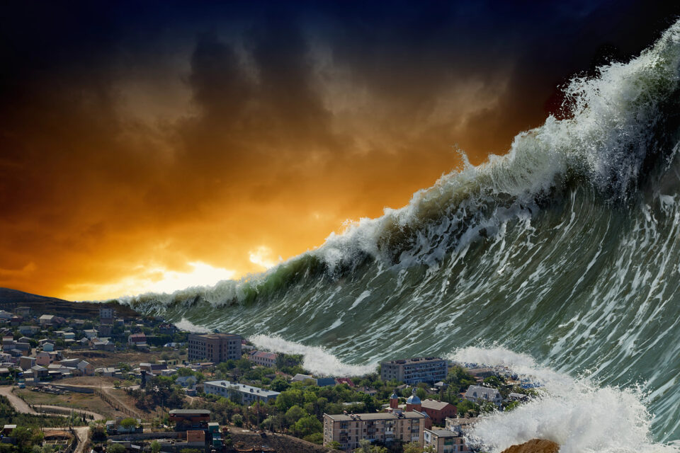 Events that have to occur are piling up against that immovable threshold or barrier like a single large wave of enormous power and force.